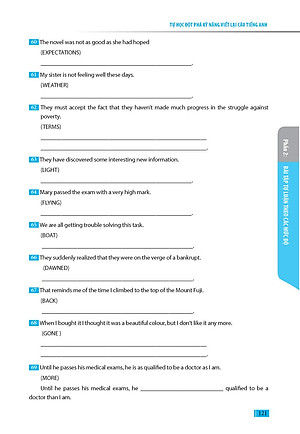 Sách Tự Học Đột Phá - Kĩ Năng Viết Lại Câu Tiếng Anh