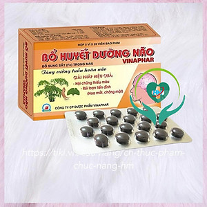 Viên uống Bổ Huyết dưỡng não Vinapharco, hộp 100v