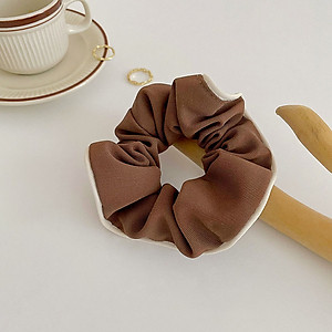 Dây buộc tóc scrunchies NASI gấp sọc loại cao cấp chất liệu vải bền đẹp phong cách hàn quốc thun cột tóc nữ co giãn tốt phụ kiện tóc