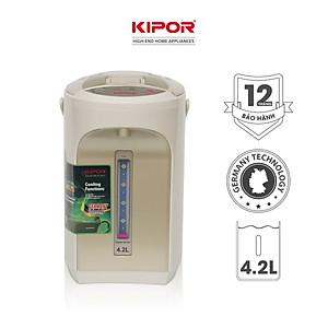 Bình thuỷ điện KIPOR KP-EP642 - 4,2L - Ruột bình inox 304 -  Đun sôi nhanh, có tay cầm, chế độ tự bật, tự ngắt, 3 chế độ lấy nước - Hàng chính hãng