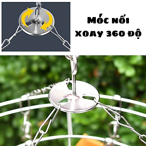Móc chùm, móc phơi đồ 20 cái kẹp inox không rỉ - Móc phơi đồ trẻ em treo được nhiều đồ - Chịu lực tốt