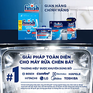 Viên Rửa Chén Bát Hương Chanh Finish Powerball Power Essential Lemon Sparkle - Túi 100 viên siêu tiết kiệm