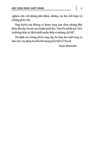 Phân Tâm Học Và Freud Bức Chân Dung Ghép Mảnh - Franz Alexander tuyển chọn, Việt Chung dịch