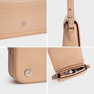 Túi Yuumy ( Thời trang nữ thiết kế tối giản hiện đại size 22 - Túi đeo chéo da Seasand YN221 )