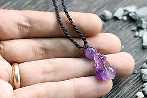 Tỳ Hưu Thạch Anh Tím Ngọc Quý Gemstones MD26