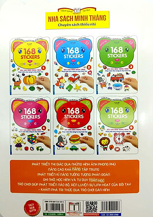 Sách Bóc Dán Hình Thông Minh Phát Triển Khả Năng Tư Duy Toán Học - 168 Sticker (Quyển 4)