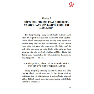 Giáo trình kinh tế chính trị Mác - Lê Nin (Dành cho bậc đại học hệ không chuyên lý luận chính trị)
