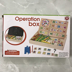 Đồ Chơi Giáo Dục, Hộp Toán Học Gồm Số 100 Que Tính Và Bảng 2 Mặt, Đồ Chơi Trí Tuệ Cho Bé