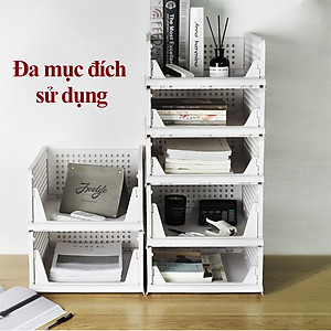 Kệ Xếp Chia Ngăn Kéo Tủ Quần Áo KUNBE Đựng Đồ Đa Năng Gấp Gọn Thông Minh