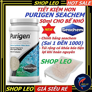 Vật liệu lọc Purigen seachem (túi 50ml)-làm trong nước- Seachem Purgien giúp khử mùi hôi tanh-phụ kiện thủy sinh-shopleo