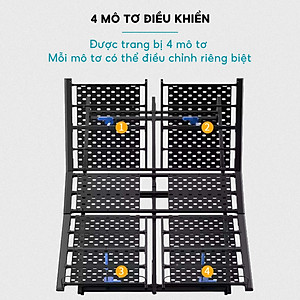 Bàn nâng hạ chiều cao 4 chân iCockpit 1880. Bàn tăng giảm 4 chân đầu tiên trên thị trường