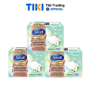 Bộ 3 Hộp Silcot Bông Trang Điểm (bông tẩy trang) Nhật Bản Cao Cấp (66 Miếng/Hộp)