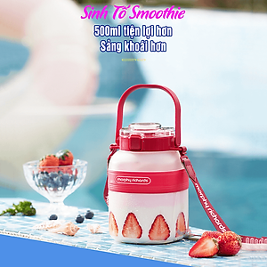 Máy xay sinh tố cầm tay, detox, không dây morphy richards MR9805 có ống hút, mini gọn nhẹ, dung tích lớn 1000ml, hàng chính hãng