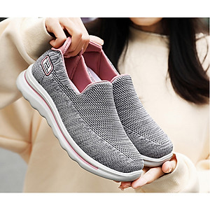 Giày thể thao nữ, giày chạy bộ đế êm nhẹ, thoáng khí đế cao su đúc, chống trơn trượt hạn chế mòn  – GNU2079