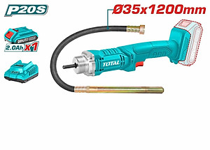 MÁY ĐẦM BÊ TÔNG DÙNG PIN 20V (1 pin 2.0AH +sạc ) TOTAL TCVLI2023011 - HÀNG CHÍNH HÃNG