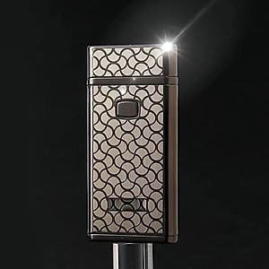 Vỏ Hột Quẹt Bật Lửa Sạc Điện Cổng USB Jobon 828A - Lưới Nhện Đẹp Độc Lạ