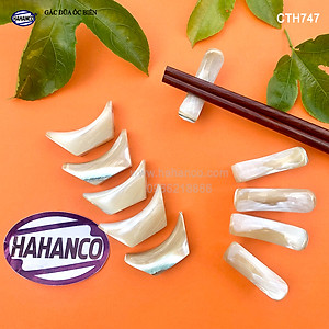 Combo 10 chiếc Gác đũa Thần Tài bằng ốc biển liền khối nhập khẩu từ New Zealand và Úc (CTH747) Nổi ánh xà cừ rất đẹp - mang lại bữa cơm ngon và tài lộc cho gia chủ 