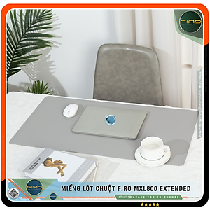 Lót Chuột FIRO - Pad Chuột FIRO - Miếng Lót Chuột Cỡ Lớn MXL800 EXTENDED 80cmx40cm - Chất Liệu Da PU Cao Cấp - Tấm Lót Chuột Và Bàn Phím Chơi Game - Tấm Trải Bàn Làm Việc - Thiết Kế 2 Mặt Tiện Lợi - Hàng Chính Hãng FIRO