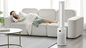 Quạt Không Cánh Lọc Không Khí Xiaomi Mijia 2 In 1 Xoay 150 Độ Khử Khuẩn UV Kết Nối App - Hàng Nhập Khẩu