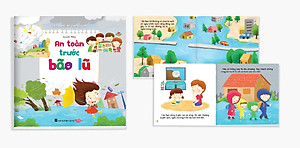 Bộ sách Cẩm nang an toàn cho bé 3 - 16 tuổi - Gồm 6 cuốn (an toàn khi Lạc đường, Động đất, Lũ lụt, Hỏa hoạn, Dịch bệnh, Tham gia giao thông) - Có file nghe