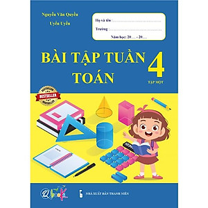 Sách - Combo Bài Tập Tuần Lớp 4 Cả Năm - Toán và Tiếng Việt (4 cuốn)