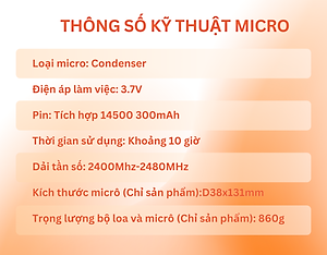 Bộ Loa Karaoke mini Bluetooth iCore ISM69 kèm 02 Micro - Hàng Chính Hãng