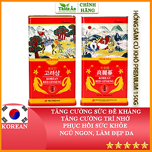 Hồng Sâm Củ Khô Daedong Hàn Quốc 150g Dòng Premium 6-10 Củ