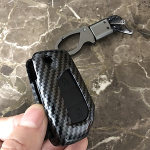 Bao da cacbon cao cấp bọc chìa khóa dành cho hãng xe Toyota