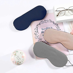 Bịt Che Mắt Ngủ Văn Phòng, Trên Xe Ô tô, Máy Bay, Thoáng Khí, Mềm Mại Cho Giấc Ngủ Ngon, Mặt Nạ Ngủ. Du Lịch Dã Ngoại Phượt Thiền - Giao Màu Ngẫu Nhiên