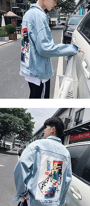 Áo khoác Jeans Nam Bowie cực chất