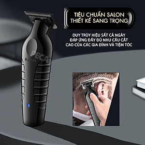 Tông đơ chấn viền Kemei KM-2299 lưỡi cắt mạ carbon cao cấp công suất 5W - Chính hãng