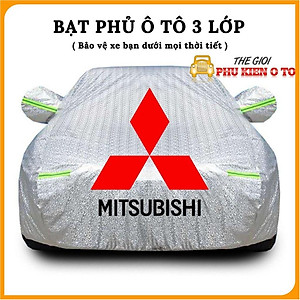 Bạt Phủ Xe Ô Tô Mitsubishi Mirage, Xpander, Attrage, Pajero, Trition, Outlander, có phản quang, chống nóng, chống nước