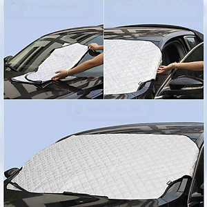 Tấm Che Chống Nắng Xe Hơi 4,5,7 Chỗ  Phản Quang, cách nhiệt kính trước cho xe ô tô dầy 3 lớp, 1 mặt tráng nhôm