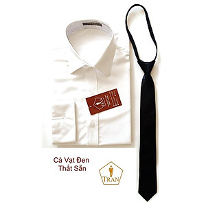 Ca Vat, Caravat, Cà Vạt, Cravat Đen Nam Bản Nhỏ 5Cm Dây Kéo Thắt Sẵn