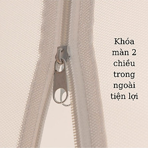 Màn chụp, mùng chụp đỉnh vuông Không chân viền cao cấp Một Cửa - Hàng chính hãng