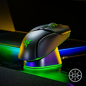 Razer Mouse Dock Pro Đế sạc chuột không dây tích hợp bộ thu phát 4KHz - Hàng nhập khẩu