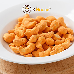 Hạt Điều Phô Mai Túi Zipper 200gr - Hạt Điều K House Bình Phước - Vị phô mai thơm ngon, bùi béo, giòn rụm