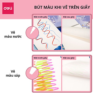 Vở Vẽ Lò Xo Học Sinh A4 30 Tờ Giấy Dày 100gsm Deli - Phù hợp Cho Bé Học Sinh Vẽ Tranh Tô Màu - 1 Quyển - 73387