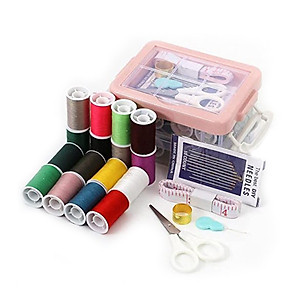 Bộ Hộp Kim Chỉ May Vá Đa Năng 2 Tầng 20 Chi Tiết Tiện Lợi Khâu Vá Quần Áo
