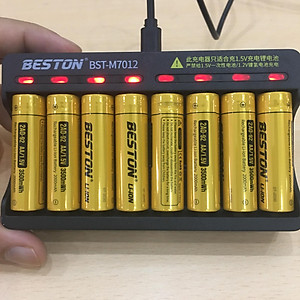 Pin sạc AA/AAA Beston chính hãng 1.5V kèm bộ sạc nhanh tự ngắt hàng cao cấp
