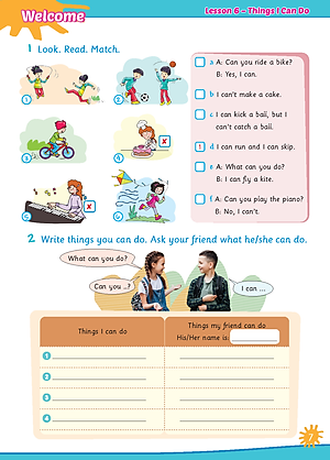 Bài tập Bổ trợ Tiếng Anh 4 Extra and Friends