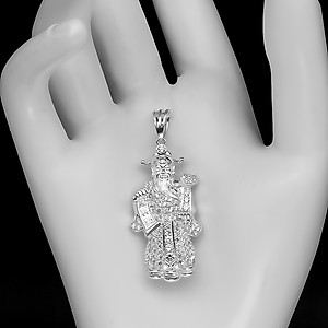 Mặt Dây Chuyền Nam Nữ Bạc Hiểu Minh MDN047 hình ông thần tài