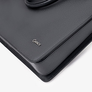 Túi Xách Cặp Da Nam Công Sở GENCE CGL08 Chất Liệu Da Bò Khóa Số Cao Cấp Màu Đen