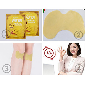 Miếng dán giảm đau đầu khớp gối thảo dược Sulai Wanai Thái Lan (1 túi 10 miếng)