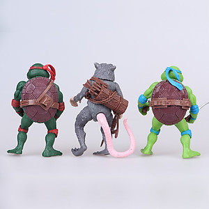 Bộ đồ chơi 06 mô hình nhân vật Ninja Rùa - Ninja Turtle Toys (cao 12 cm) bằng nhựa đặc có khớp cử động linh hoạt