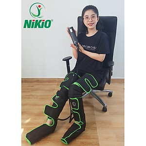 Máy Nén Ép Trị Liệu Suy Giãn Tĩnh Mạch Chân Nikio NK-287 - Massage Chân Bằng Công Nghệ Túi Khí Tân Tiến Với Áp Suất 50 Kpa - Tích Hợp Nhiệt Sưởi Ấm Đầu Gối - Tăng Tuần Hoàn Máu, Hỗ Trợ Cải Thiện Suy Giãn Tĩnh Mạch Và Đau Nhức Chân