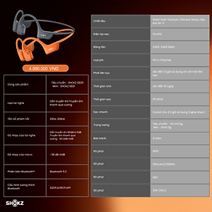 [MỚI] Tai Nghe Bluetooth Thể Thao Truyền Âm Thanh Qua Xương SHOKZ OPENRUN PRO 2 S820 - Bảo Hành 2 Năm - Hàng Chính Hãng