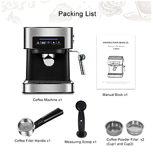 Máy pha cà phê Espresso phiên bản cao cấp thương hiệu BioloMix CM6863 - HÀNG NHẬP KHẨU