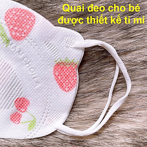 Khẩu trang mầm chồi lá cho bé, Khẩu trang 3D cho bé 4-10 tuổi kháng giọt bắn, kháng khuẩn Baby-S – SM018