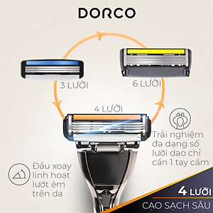 Dao Cạo Râu 4 Lưỡi Dorco Pace 4 FRA 1001-PT